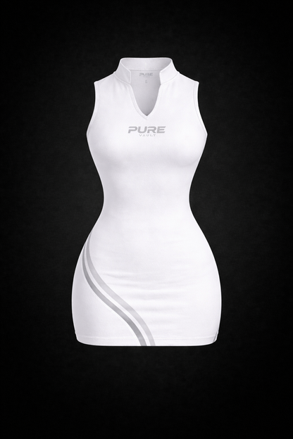 PURE VAULT Sculpt Mini Dress