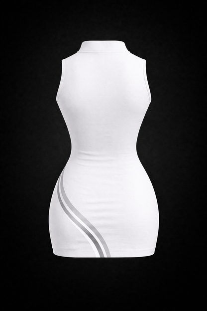 PURE VAULT Sculpt Mini Dress
